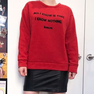 ✨Price Drop✨ Zara Red Pullover Fleece Top